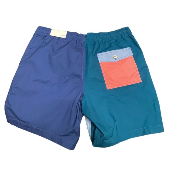 American Eagle Next Level Flex Jogger Shorts Color Block Men Large NEW Blue Gray - Picture 2 of 7